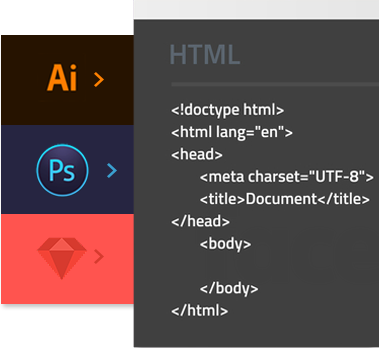 SKETCH to html5 conversion